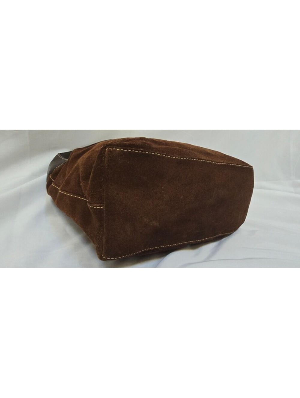 Dooney & Bourke Brown Suede Leather Hobo Shoulder Bag - Picture 8 of 13